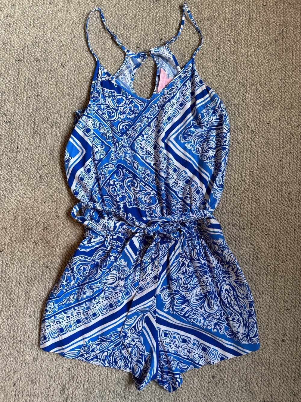 Lilly Pulitzer Romper in Blue Crush Open Water